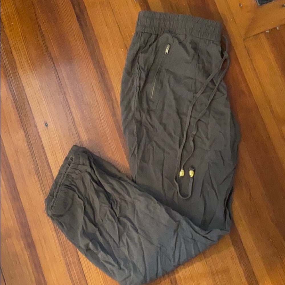 Green joggers